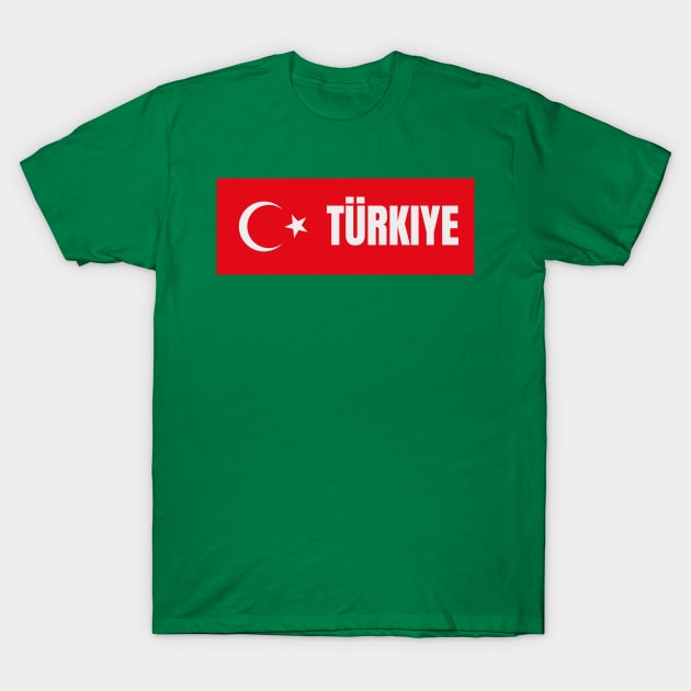 Türkiye in Turkish Flag T-Shirt by aybe7elf